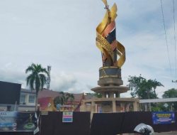 Telan Anggaran Hampir Rp3,8 Miliar, Pengerjaan Proyek Bundaran Tugu Salawat Amuntai Capai 90 Persen